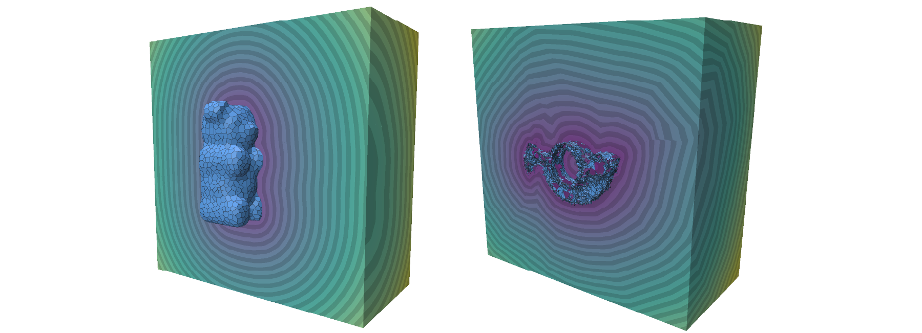 distance to meshes